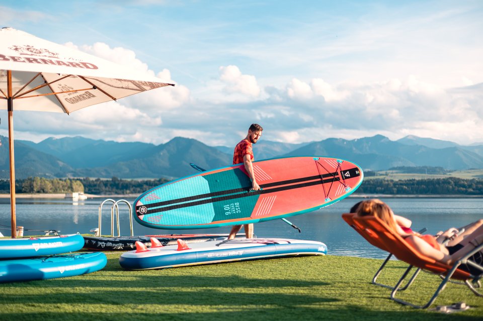 Paddleboard rental on the pier